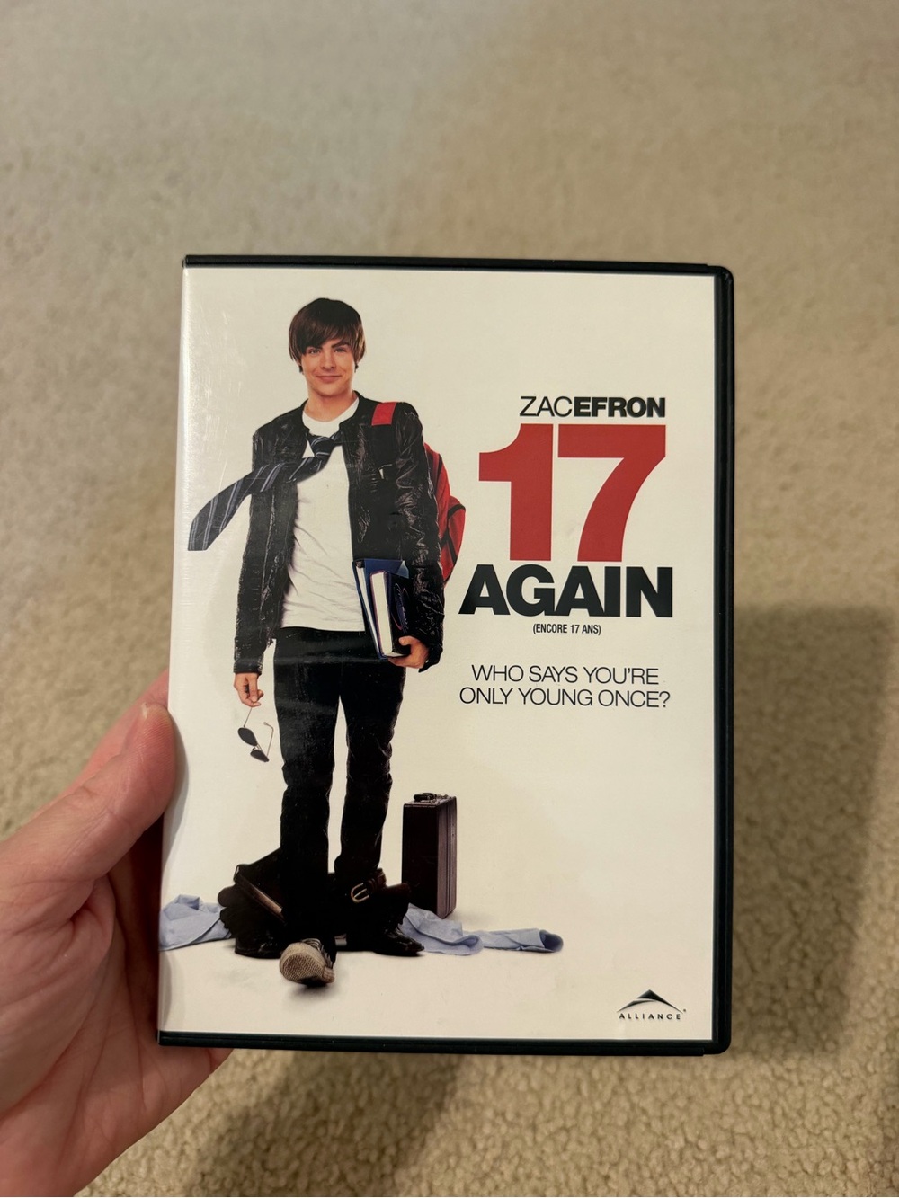 17 Again DVD Zac Efron Matthew Perry English and Spanish Version